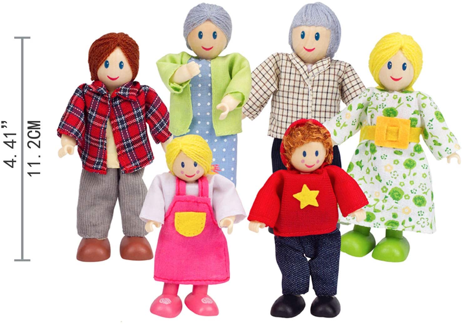 Набор мини-кукол Счастливая семья европейская  